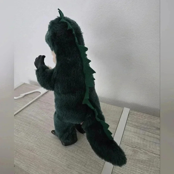 Vintage Jamina World 1987 REX Plush Electronic Red Eyes Dinosaur  Non-working - Picture 4 of 7